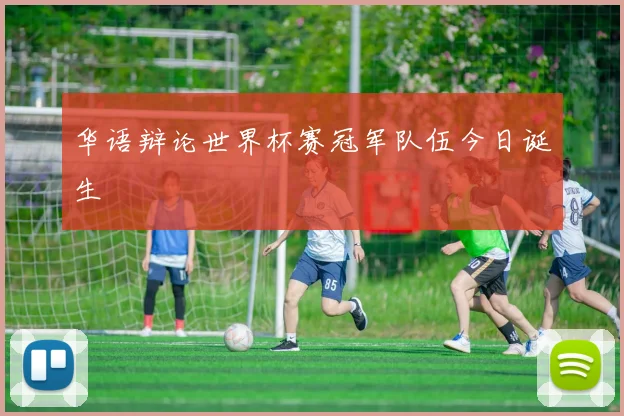 华语辩论世界杯赛冠军队伍今日诞生