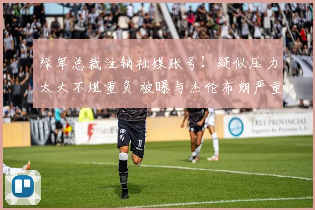 绿军总裁注销社媒账号!疑似压力太大不堪重负 被曝与杰伦布朗严重不