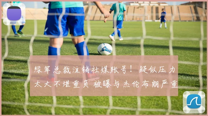 绿军总裁注销社媒账号!疑似压力太大不堪重负 被曝与杰伦布朗严重不
