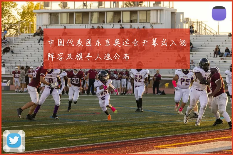 中国代表团东京奥运会开幕式入场阵容及旗手人选公布